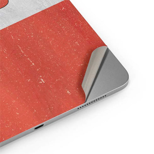 Poland Flag Distressed Apple iPad Air Skin